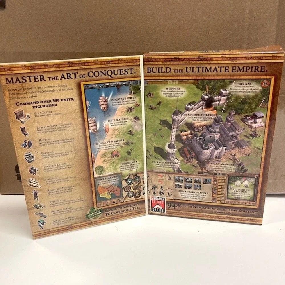 Empire Earth II 2 PC Game Big Box Complete Sierra 2005 RTS Strategy Windows XP